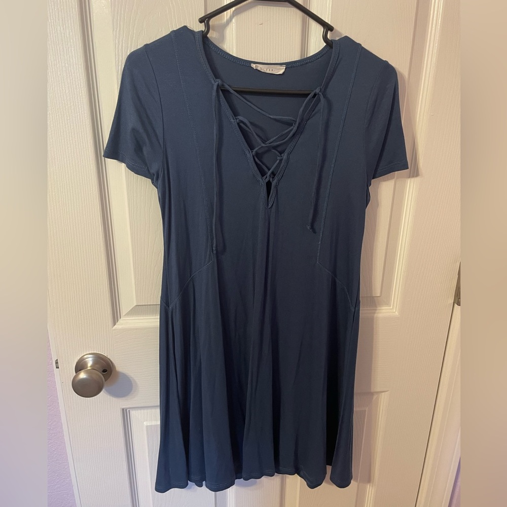 Navy Blue Mini Dress